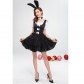 Halloween costume adult female bunny girl skirt bunny costume magician costume game uniform with tail