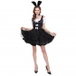 Halloween costume adult female bunny girl skirt bunny costume magician costume game uniform with tail