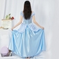 Halloween real shot European and American blue court dress Sissi fairy tale Cinderella cos costume