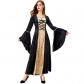 Halloween costume three-color optional European court robe velvet retro style big trumpet sleeve Victorian dress