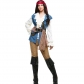 Halloween Pirates Uniform Male Female Couple Masquerade Ladies Adult Pirates of the Caribbean Costume