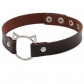 Harajuku punk soft girl PU leather cat head collar female neck strap net red street beat clavicle chain cosplay