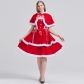 New Middle Ages Christmas Party Theme Christmas Clothing 2023 Christmas Skirt COS Stage Performance Service