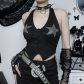 New trendy sexy camisole top Diablo star hot drilling and hanging neck hot girl vest female