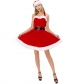 Role -playing Christmas dress female cosplay stage performance service Christmas costumes wrapped in chest Christmas clothing uniform
