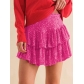 New hot girl pearl sheet skirt female autumn European and American fashion sexy skirt solid color pleated skirt