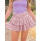 New hot girl pearl sheet skirt female autumn European and American fashion sexy skirt solid color pleated skirt