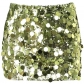 European and American style 2023 Spring women's new nightclub fashion sexy hot girl sequin reflective short hip skirt