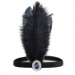 1920s Gatsby, the same feathers leading jewelry, single ball, makeup party Halloween Carnival evening