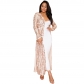 2023 new sequins dress long sequins Sexy sequin embroidery see -through cardigan
