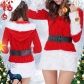 European and American new Christmas clothing adult women with red Christmas skirt sexy dress Christmas day set