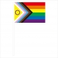 14*21cm hand shake Rainbow flag spot No. 8 homosexual flag LGBT triangle rainbow flag