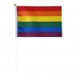 14*21cm hand shake Rainbow flag spot No. 8 homosexual flag LGBT triangle rainbow flag