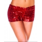 Explosive sexy dance performance elastic flat -angle trousers sequins cheerful panties