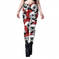 2023 New Christmas clothing Snow Digital Printing Bottom Pants Female Fet Foot Tight Yoga Pants Female