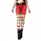 2023 New Christmas clothing Snow Digital Printing Bottom Pants Female Fet Foot Tight Yoga Pants Female