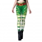 2023 New Christmas clothing Snow Digital Printing Bottom Pants Female Fet Foot Tight Yoga Pants Female