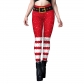 2023 New Christmas clothing Snow Digital Printing Bottom Pants Female Fet Foot Tight Yoga Pants Female