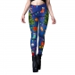 2023 New Christmas clothing Snow Digital Printing Bottom Pants Female Fet Foot Tight Yoga Pants Female