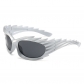 European and American personality wings ride sunglasses concave shape ins, fashion sunglasses female piercing hedgehog hedgehog sunglasses