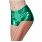 New shorts girl activity stage install loose waist color hot patent leather sexy hot pants