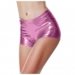 New shorts girl activity stage install loose waist color hot patent leather sexy hot pants