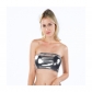 European and American new women's clothing nightclub stage wrapped chest patent leather solid color tube top shirt performance suit