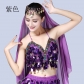 Sequin colorful Chest wrap belly dance Bra Hanging coin stage show sequin fringe top