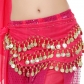 Belly dance 98 coins waist chain Indian dance three-layer gold waist towel dance practice practice buttock towel