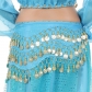 Belly dance 98 coins waist chain Indian dance three-layer gold waist towel dance practice practice buttock towel