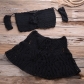 Summer hand hook knitted bikini one line shoulder clothes Europe and the United States explosive handmade female short skirt