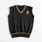 Harry Potter Gryffindor sweater V-neck vest with embroidered logo Vest Slytherin cosplay anime costume