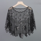 Summer mesh sequins hollow bauze with skirt cloak, short small jacket, thin, foreign