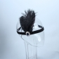 LOWOSAIWOR in the 20s of the feather head with black feather head decorations with great gatsby headdress