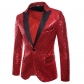 European and American performance dress gold sequin suit suit nightclub men's wear host studio coat