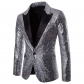 European and American performance dress gold sequin suit suit nightclub men's wear host studio coat