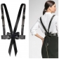 New suspenders belt women's decorative dress with skirt blouse Korean casual bow belt