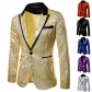 Men's suit sequin performance dress suit nightclub men's men's host studio coat suit