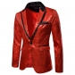 Men's suit sequin performance dress suit nightclub men's men's host studio coat suit