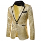 Men's suit sequin performance dress suit nightclub men's men's host studio coat suit