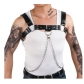 New fashion men's chain suspenders tide men's net red shoulder strap chest strap belt casual everything