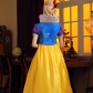 Halloween costume new dark pattern court dance president dress stage performance princess role costume