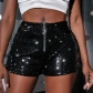 New European and American everything with sequin high waist shorts casual shorts bar ds lead dance costume