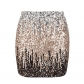Fashion all-in-one high-waisted slim sequin skirt sexy nightclub shiny slim show hip package one-step skirt