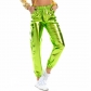 Casual sports street hip-hop party shiny phantom pants hologram laser loose women's pants