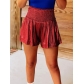 Hot selling new casual sports women's shorts loose and elastic waist hanging flash pants