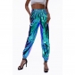 Casual sports street hip-hop party shiny phantom pants hologram laser loose women's pants