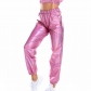 Casual sports street hip-hop party shiny phantom pants hologram laser loose women's pants