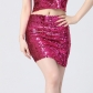 European and American sequin bag hip skirt stage performance dance skirt dance party half skirt festival performance dance skirt party short skirt