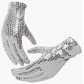 New adult double-sided sequin stage gloves night dance performance gloves fashion trend clothing accessories gloves